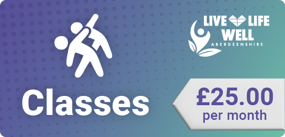 Classes membership £25 per month