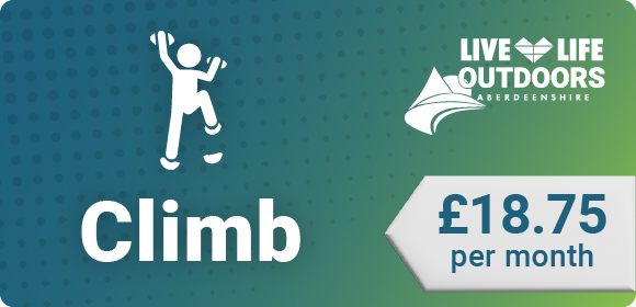 Climb membership £18.75 a month
