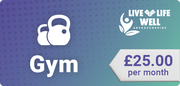 Gym membership £25 per month
