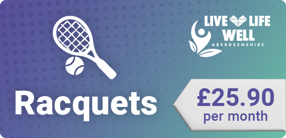Racquets memberships £25.90 per month