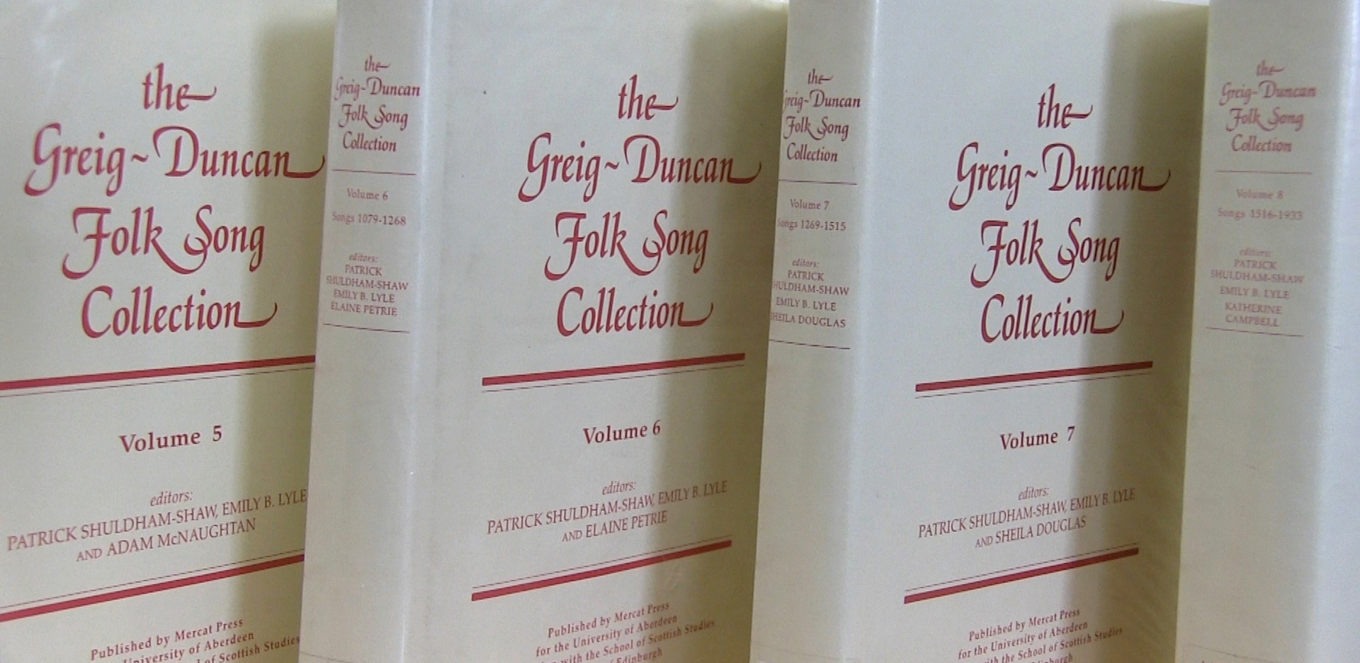 Selected volumes of Greig Duncan collection