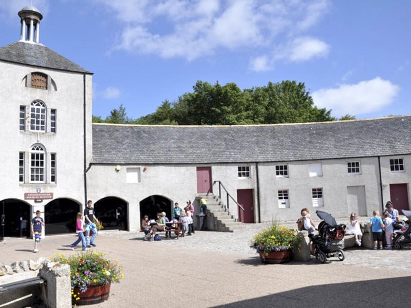 external view of the steading at Aden Country Park.