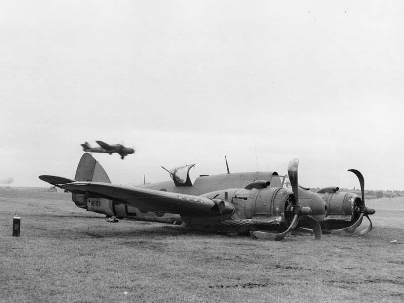 •	Bristol Beaufighter crash landed at Dallachy or Boydie airfields.