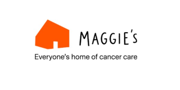 Maggies logo with wording. Everyone's home of cancer care