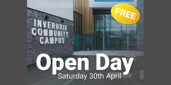 Open Day, Free, Saturday 30th April