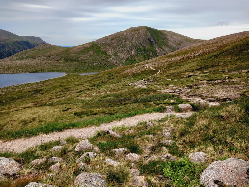 Path leading to mountains and loch