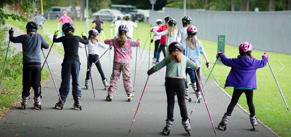 Children enjoying a Nordic Ski Session