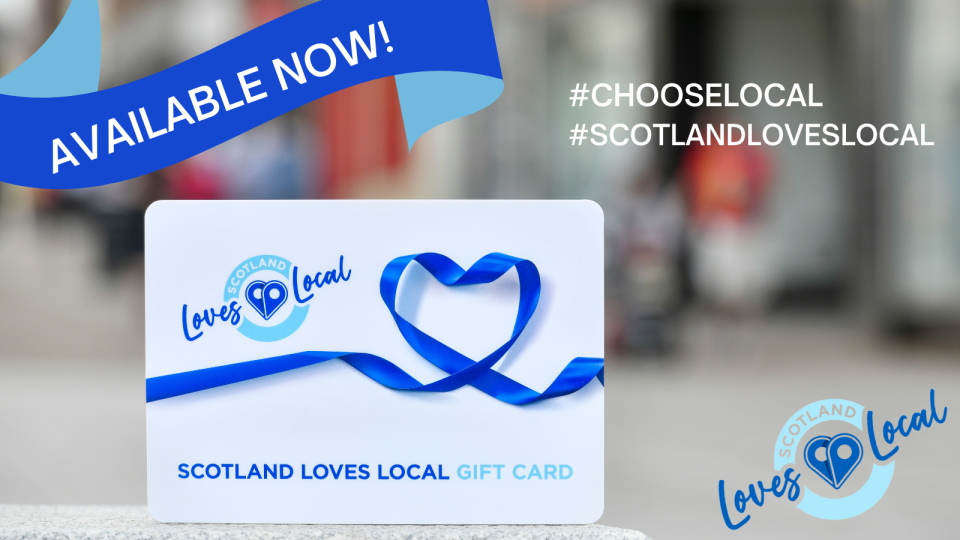 Photo of a Love Local card