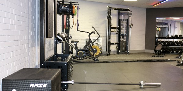 Some exercise equipment in the new Peterhead Fitness Suite