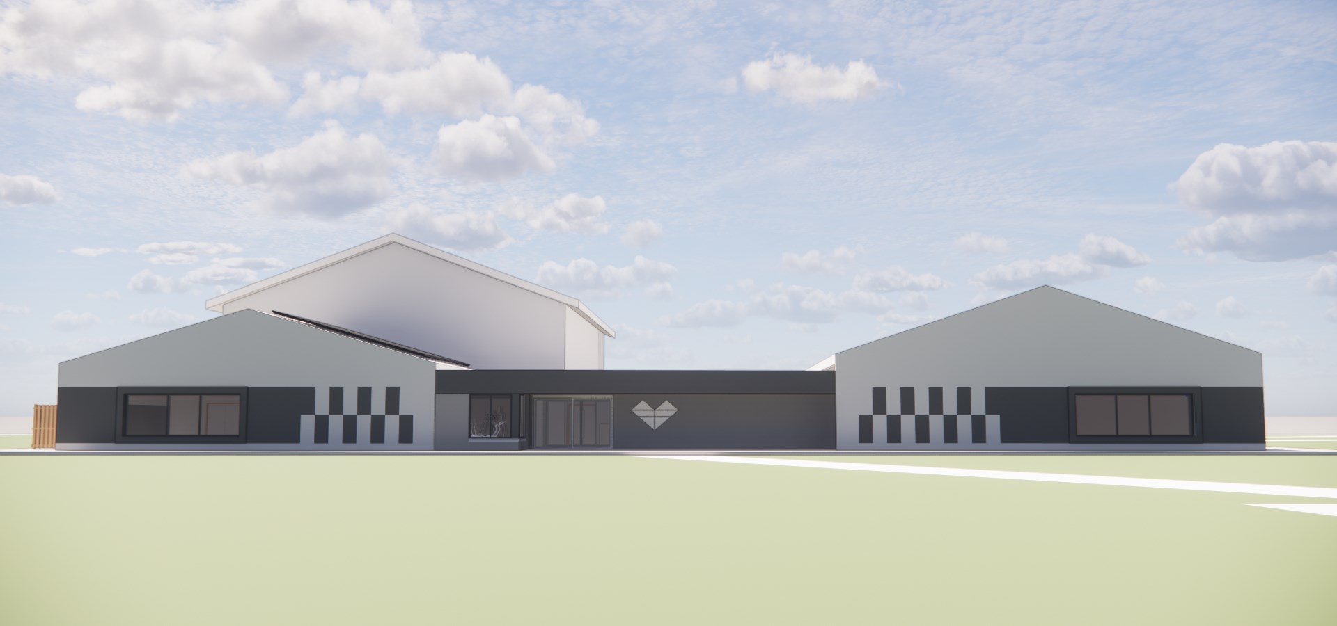 An artist impression of the new leisure centre layout