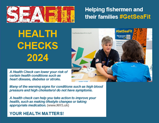 Image reads 'Seafit Health Checks 2024. Your health matters!'